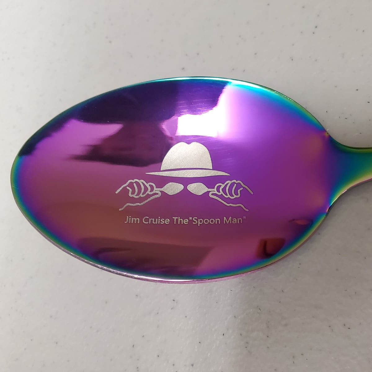 Engraved Spoon Man Spoon